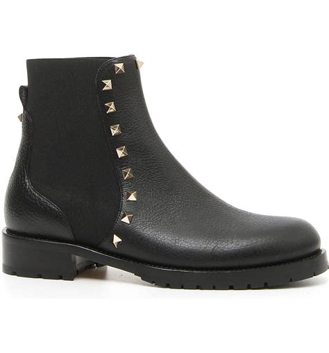 valentino rockstud chelsea boots